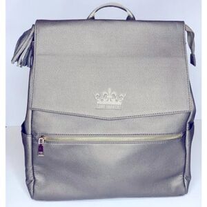 New Rank Makers (Bronze)colored pebbled vegan leather backpack, crossbody bag